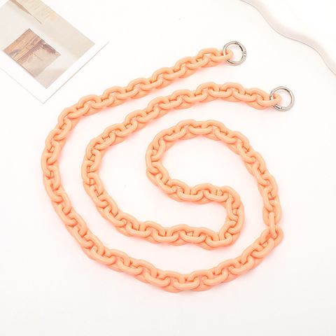 Sweet Solid Color Arylic Stoving Varnish Bag Pendant Mobile Phone Chain