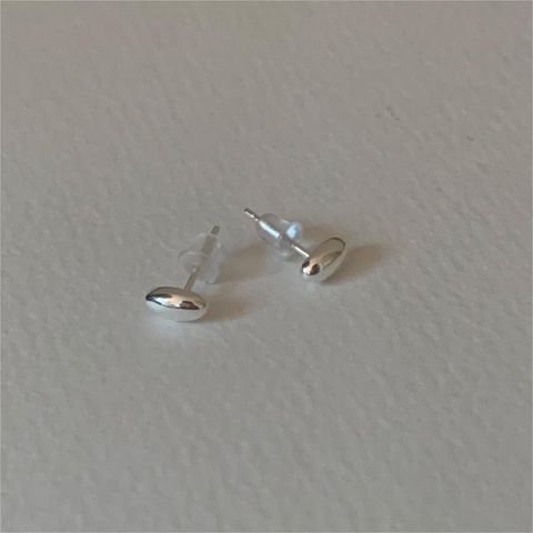 1 Pair Simple Style Geometric Plating Inlay Sterling Silver Pearl Ear Studs