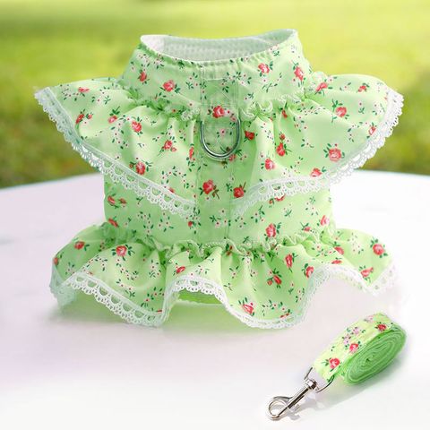 Cute Polyester Ditsy Floral Leash