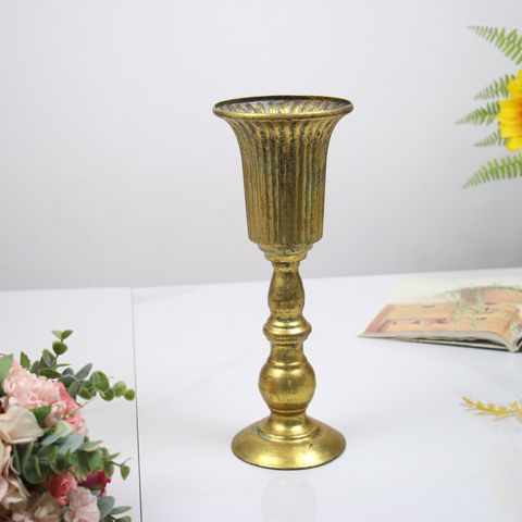 Vintage Style Simple Style Solid Color Iron Candlestick Artificial Decorations