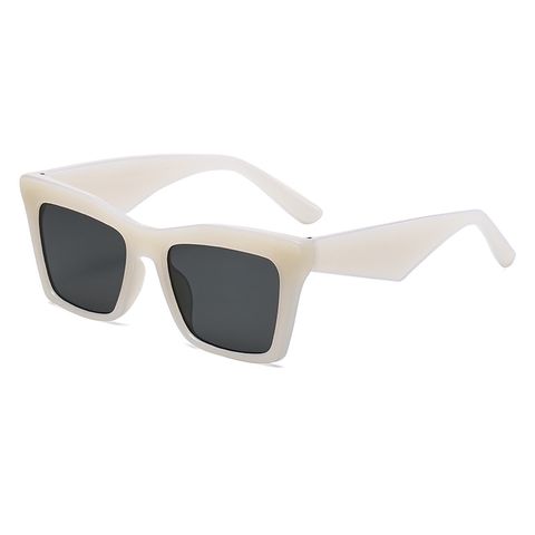 Streetwear Solid Color Pc Square Full Frame Women's Sunglasses