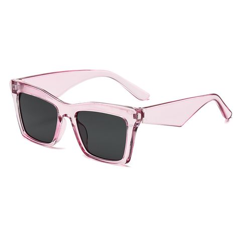 Streetwear Solid Color Pc Square Full Frame Women's Sunglasses