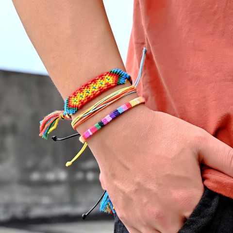 Braided Bracelet Boho Lucky Friendship Carrying Strap Europe And America Cross Border Aliexpress Ornament Hand-Knitted Rope