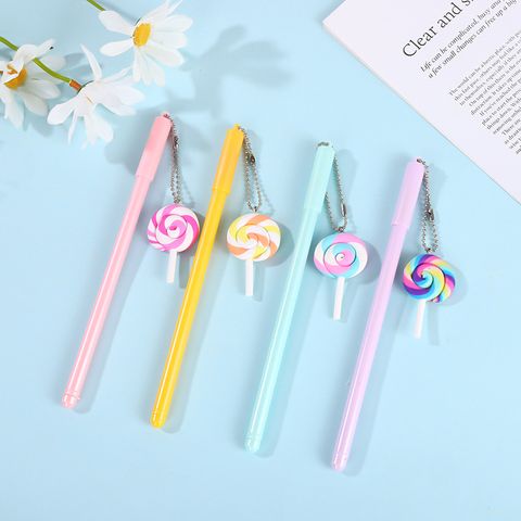 1 Piece Lollipop Class Learning Plastic Cute Gel Pen