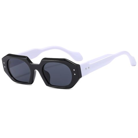 Casual Simple Style Color Block Solid Color Ac Polygon Full Frame Women's Sunglasses