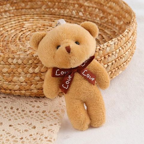 Cute Bear Flannel Keychain