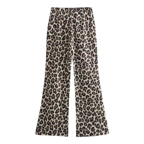 Holiday Daily Women's Streetwear Leopard Polyester Printing Pants Sets Pants Sets