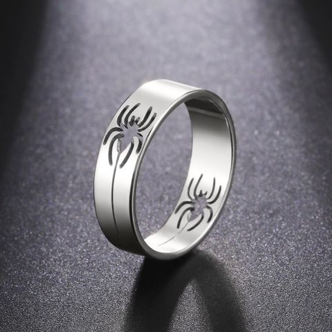 Casual Simple Style Spider Stainless Steel Plating Unisex Rings