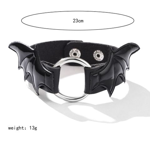 Gothic Sexy Wings Pu Leather Alloy Women's Bracelets Necklace
