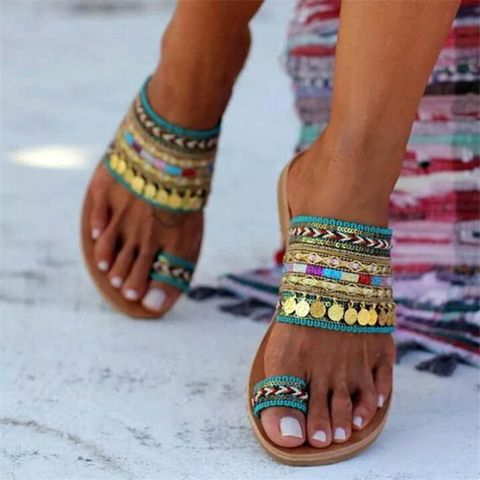 Women's Vacation Geometric Round Toe Open Toe Fashion Sandals