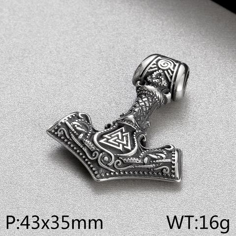 1 Piece 43*35mm Stainless Steel Anchor Polished Pendant