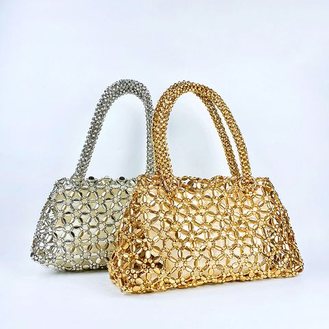 Women's Medium Arylic Solid Color Elegant Square Open Handbag
