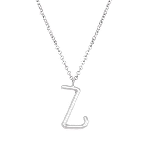 Simple Style Classic Style Letter Imitation Pearl Alloy Irregular Women's Pendant Necklace