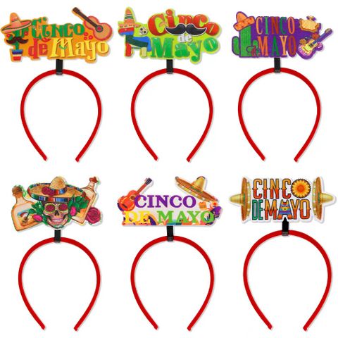 Mexican Independence Day Letter Fruit Plastic Party Carnival Decorative Props