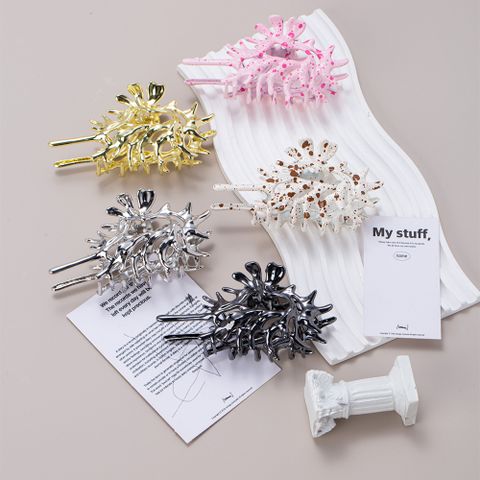 Women's IG Style Geometric Alloy Plating Hair Claws