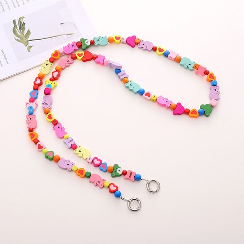 IG Style Pastoral Star Flower Butterfly Beaded Chain Mobile Phone Chain