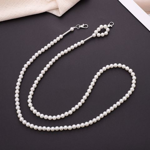 Simple Style Bow Knot Imitation Pearl Beaded Chain Mobile Phone Chain