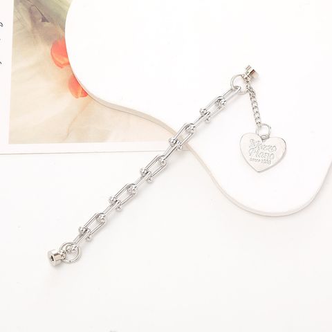 Simple Style Heart Shape Butterfly Zinc Alloy Beaded Plating Inlay Rhinestones Mobile Phone Chain