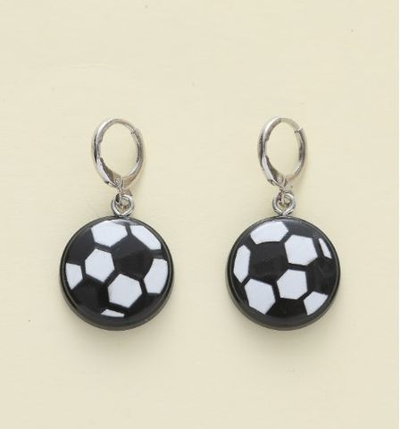1 Pair Cartoon Style Cute Simple Style Football Resin Drop Earrings