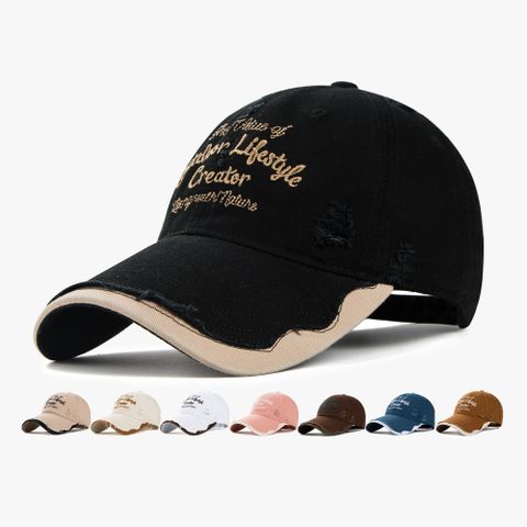 Unisex Casual Embroidery Retro Embroidery Curved Eaves Baseball Cap