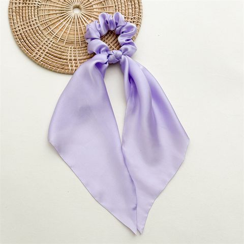 Fashion Solid Color Cloth Pleated Hair Tie 1 Piece