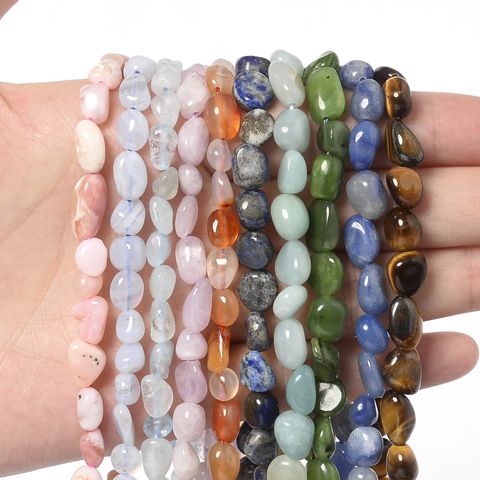 8-10mm Natural Special-Shaped Glossy Gravel Amorphous Crystal Spacer Beads Diy Making Factory Direct Sales Semi-Precious Stone