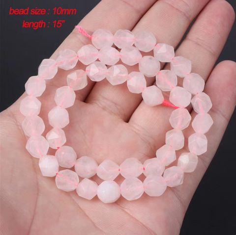 Pink Crystal Natural Stone Gravel Cube Interface Cut Surface Diy Ornament Bead Accessories Jewelry Making Amazon Hot Selling