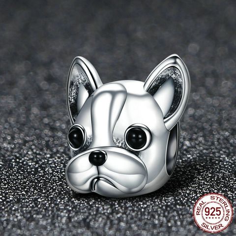 Silver Rhyme Original Puppy Animal 925 Silver Beads Loose Beads Wholesale Personalized Bulldog Jewelry Accessories