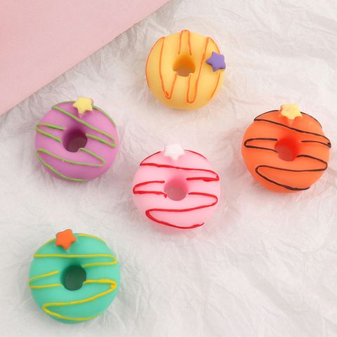 Resin Accessories Simulation Donut Cream Glue Handmade Diy Mobile Phone Shell Patch Material Hairpin Hair Accessories Decoration