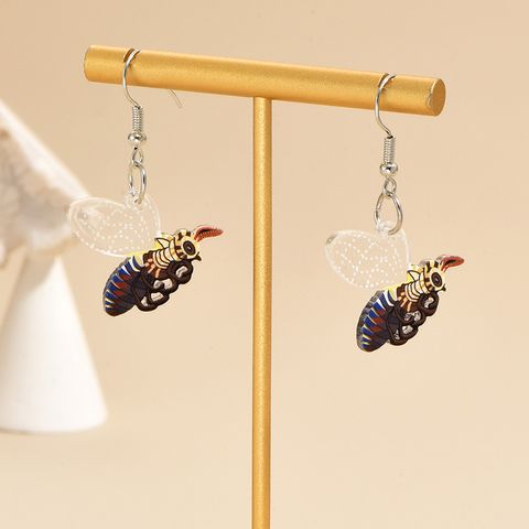 1 Pair IG Style Bee Arylic Drop Earrings
