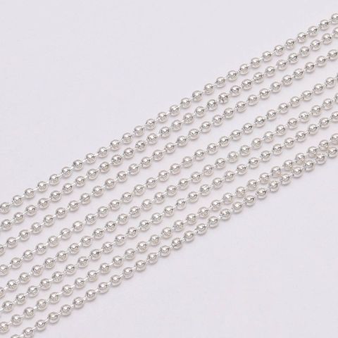 Spot Jewelry Accessories Wholesale Bead Chain Wave Ball Chain Necklaces Pearl Metal Chain Diy Necklace 5 M/10 M