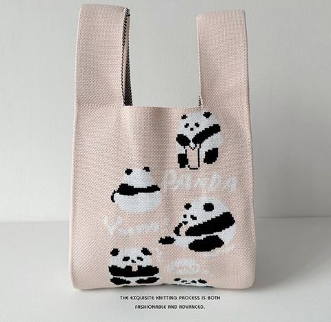 Women's Medium Polyester Animal Cartoon Letter Cute Open Handbag