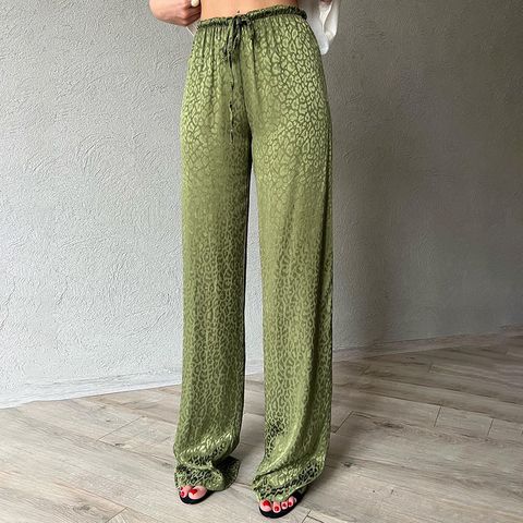 Women's Daily Basic Solid Color Full Length Casual Pants Straight Pants