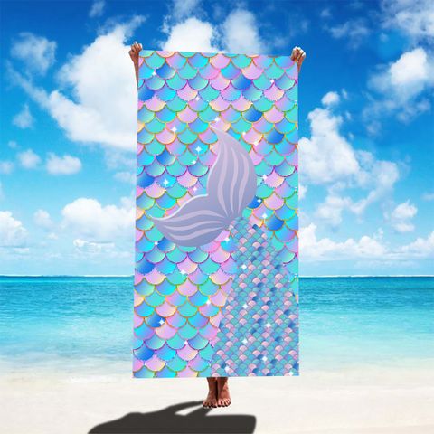 Vacation Tortoise Mermaid Superfine Fiber Beach Towel