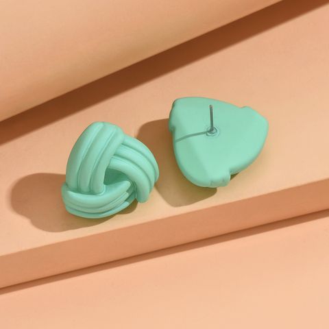 1 Pair Simple Style Geometric Spray Paint Arylic Ear Studs