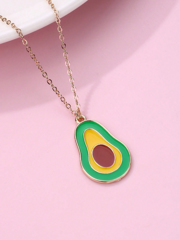 Casual Simple Style Avocado Alloy Wholesale Pendant Necklace