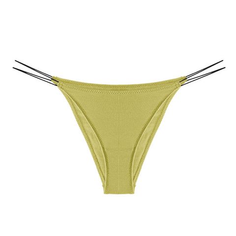Solid Color Low Waist Thong Panties