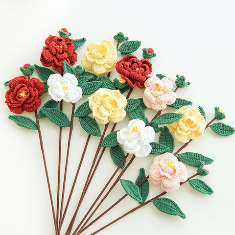 Romantic Flower Cotton Thread Artificial Flowers