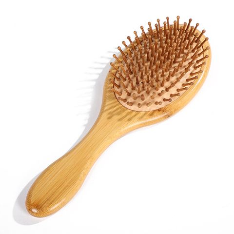 Simple Style Geometric Phyllostachys Pubescens Rubber Hair Comb 1 Piece