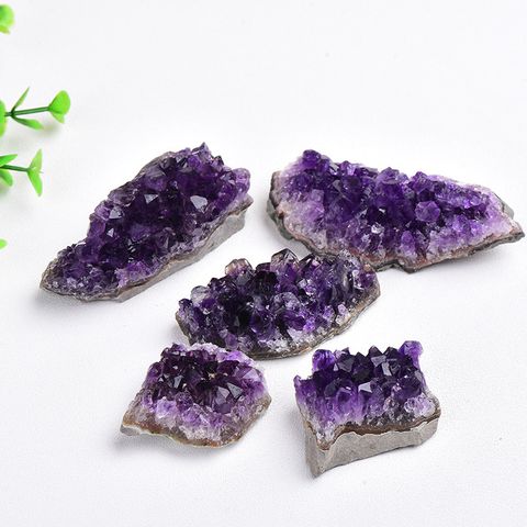 Simple Style Irregular Natural Amethyst Ornaments Artificial Decorations