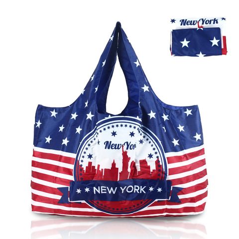 Unisex Vintage Style National Flag Polyester Shopping Bags