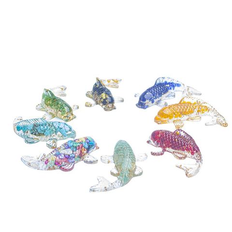 Simple Style Fish Gem Crystal Glue Ornaments Artificial Decorations