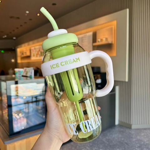 Casual Letter Plastic Water Bottles 1 Piece