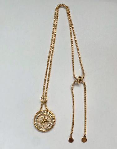 Elegant Star Zinc Alloy Rhinestones 14K Gold Plated 24K Gold Plated Unisex Pendant Necklace
