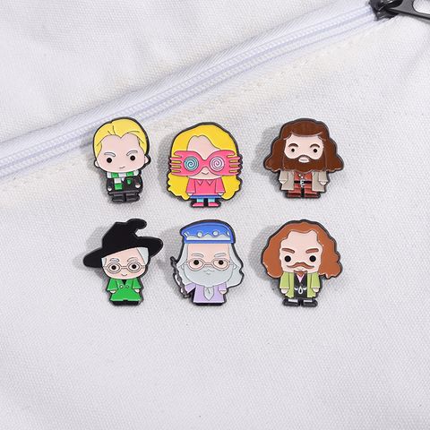 Cartoon Style Cowboy Style Cartoon Character Alloy Stamping Stoving Varnish Plating Adults Brooches