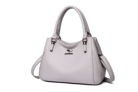Women's Medium Pu Leather Solid Color Elegant Vintage Style Square Zipper Crossbody Bag