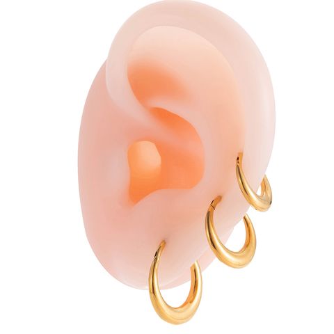 1 Piece Ear Cartilage Rings & Studs Simple Style Classic Style Round Pure Titanium Ear Cartilage Rings & Studs