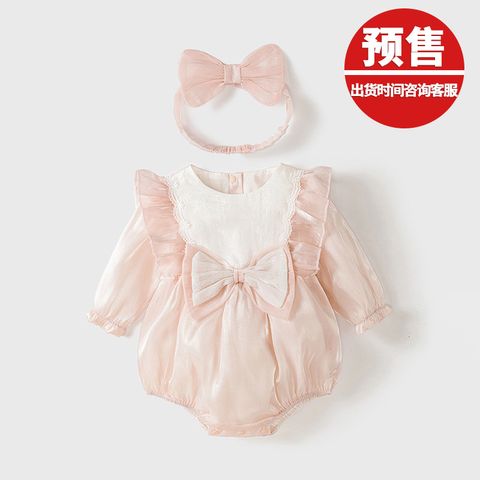 Princess Cute Bow Knot Polyester Jumpsuits
