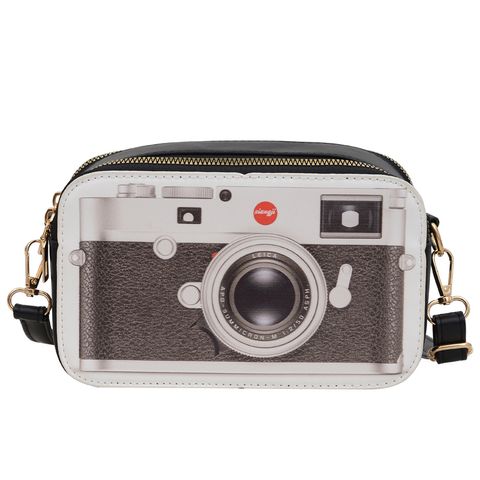 Women's Medium Canvas Camera Vintage Style Zipper Camera Bag