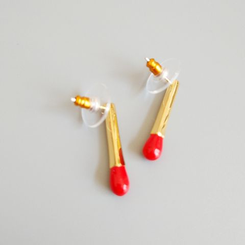 1 Pair Simple Style Geometric Plating Copper Gold Plated Ear Studs